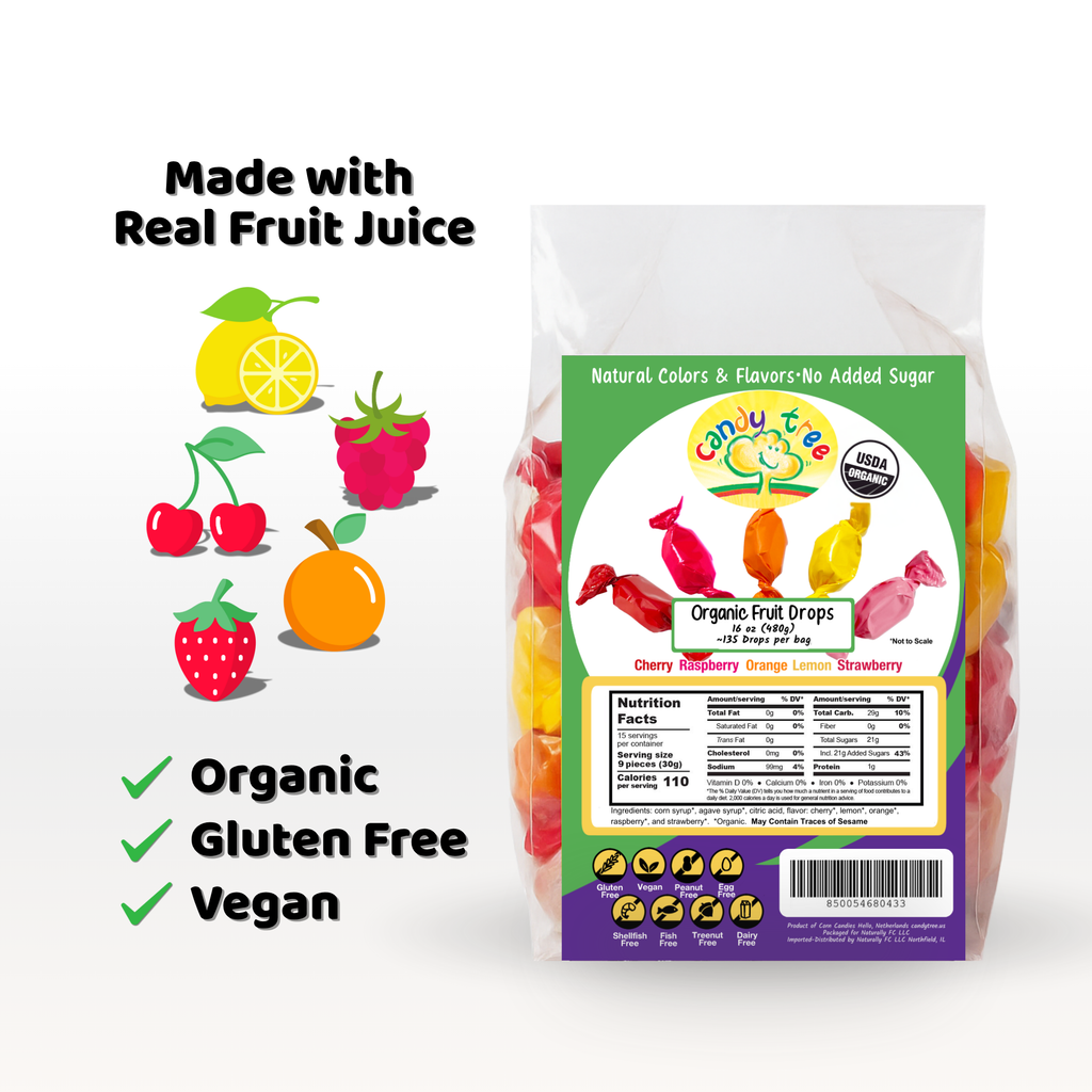 Organic Fruit Mix Hard Candy/Drops