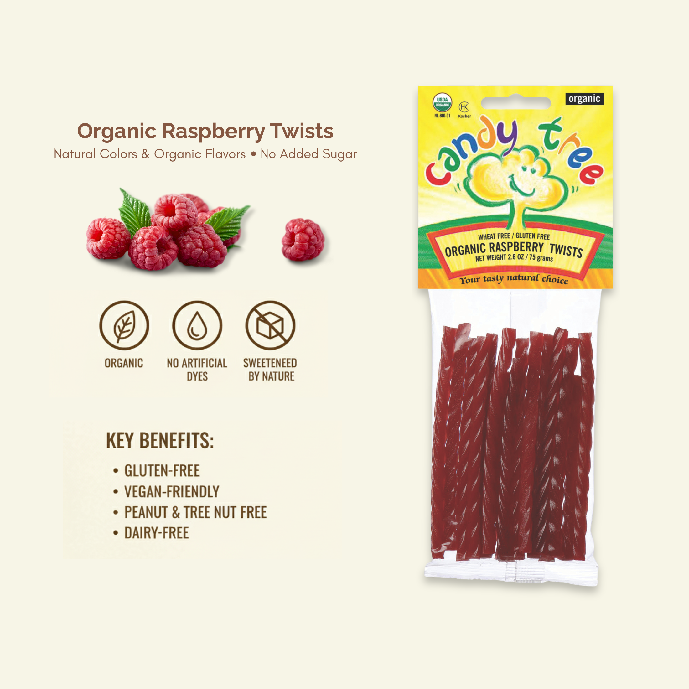 Organic Raspberry Twists