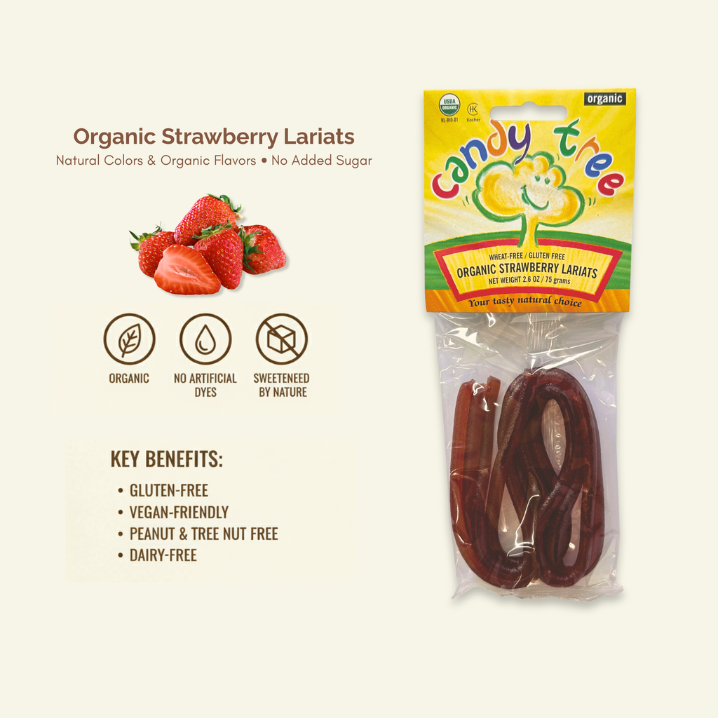 Organic Strawberry Lariats