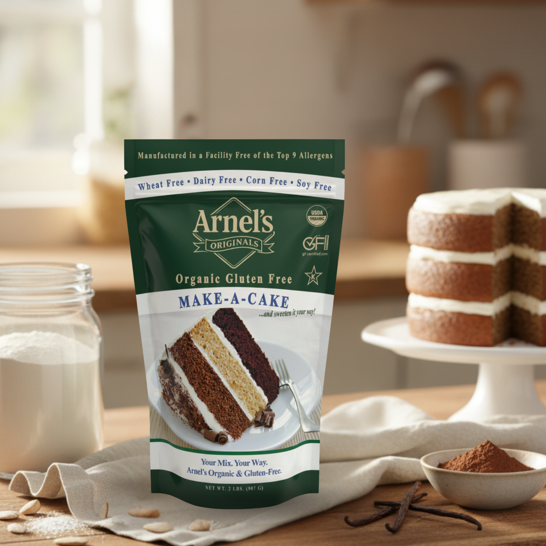 Organic Gluten Free Make-A-Cake Flour