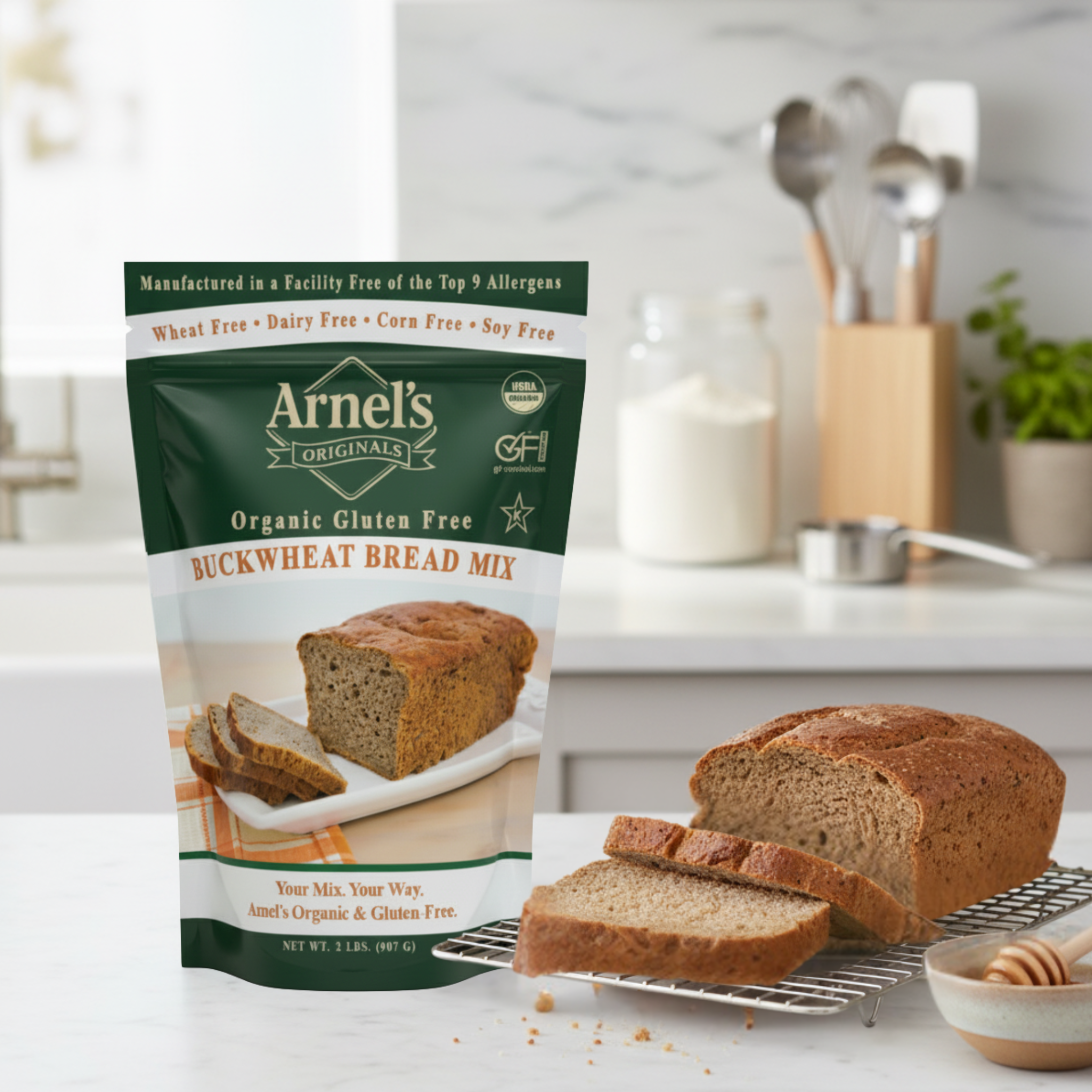 Organic Gluten Free Buckwheat Bread Mix