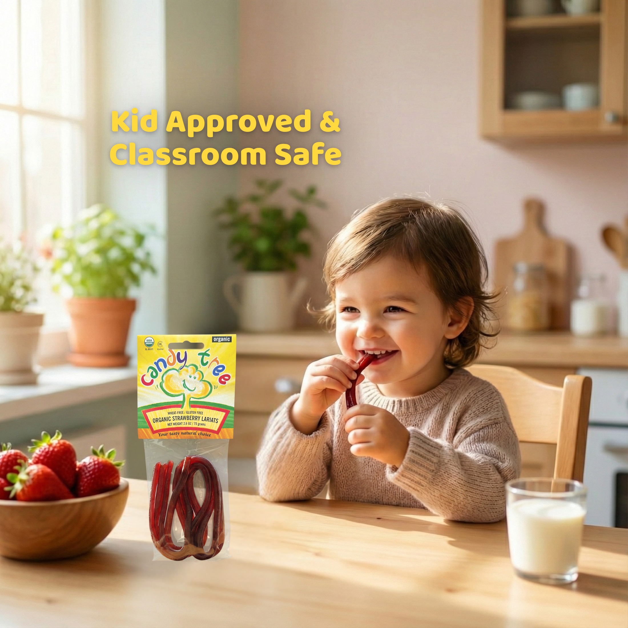 Organic Strawberry Lariats