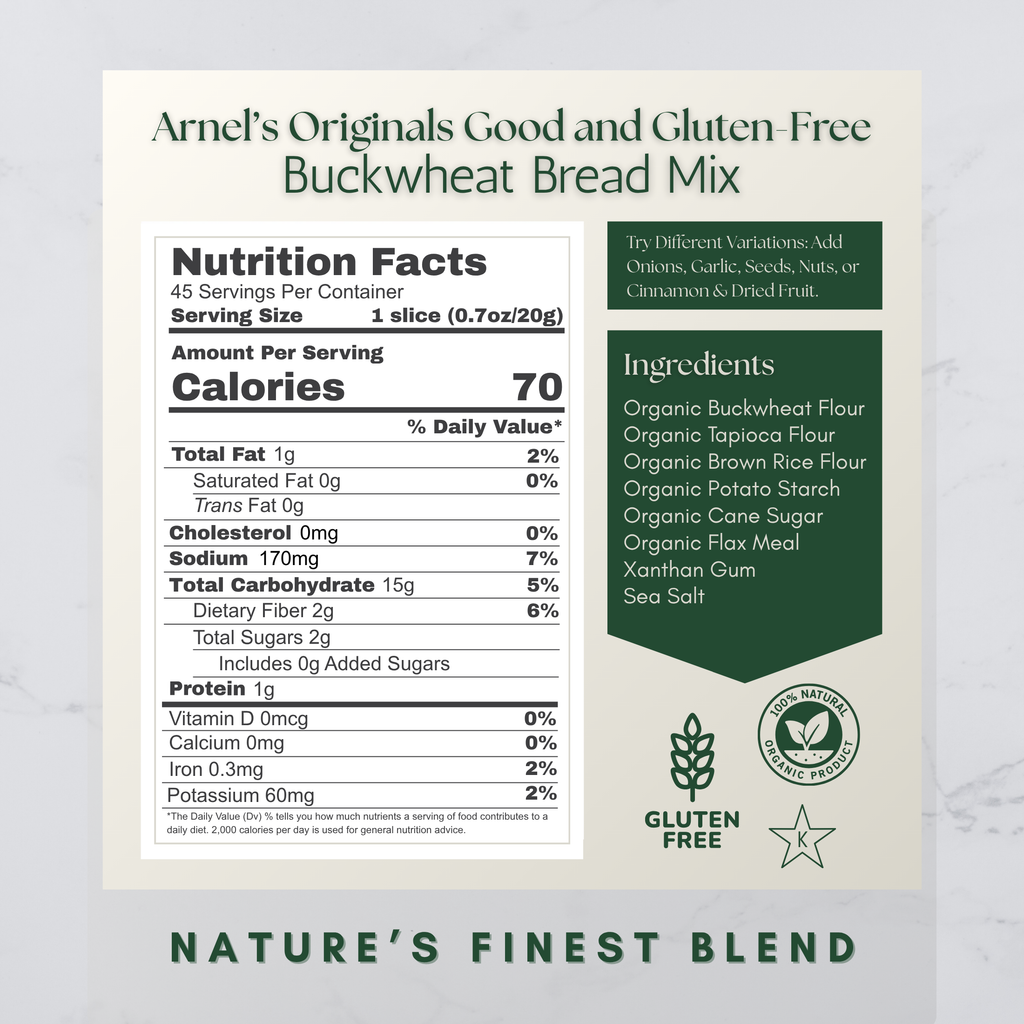 Organic Gluten Free Buckwheat Bread Mix