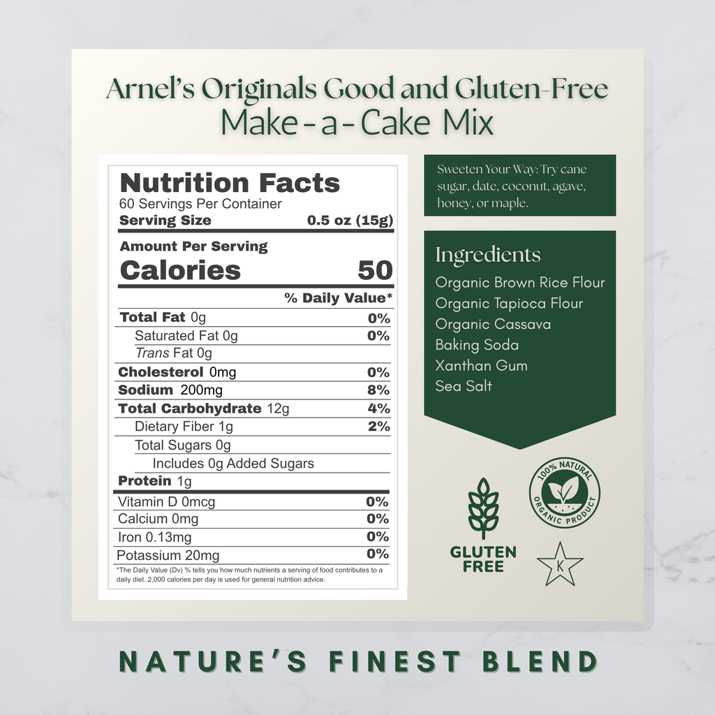 Organic Gluten Free Make-A-Cake Flour