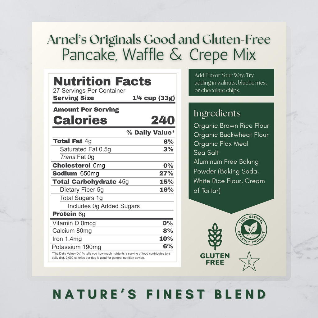 Organic Gluten Free Pancake Waffle Mix