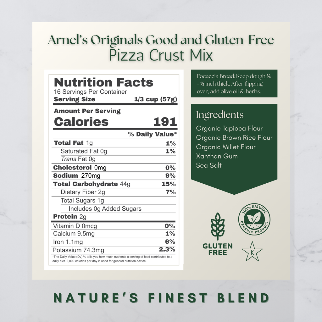 Organic Gluten Free Pizza Crust Mix