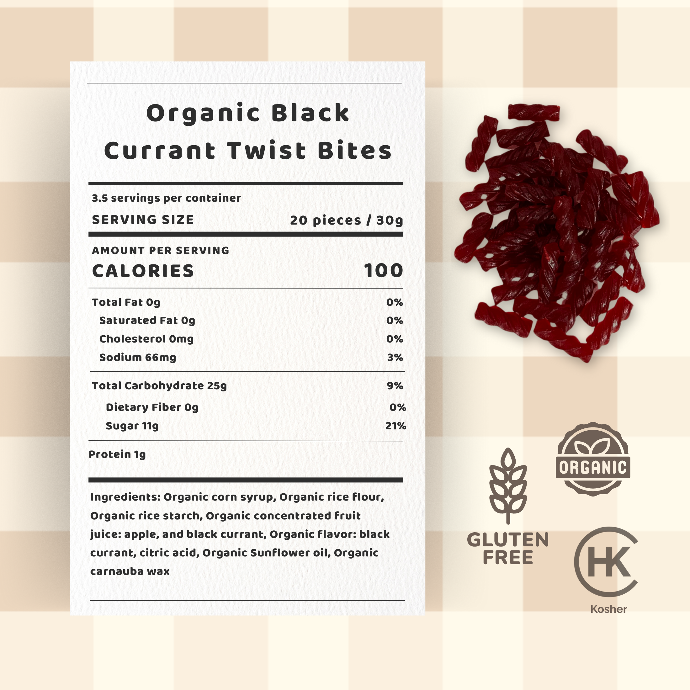 Organic Black Currant Bites