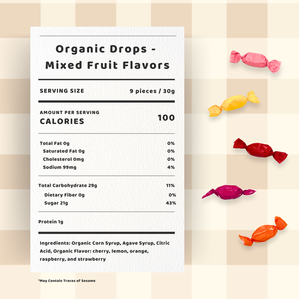 Organic Fruit Mix Hard Candy/Drops