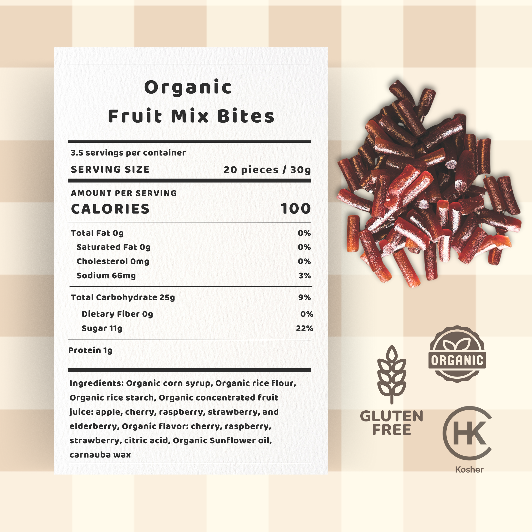 Organic Fruit Mix Bites
