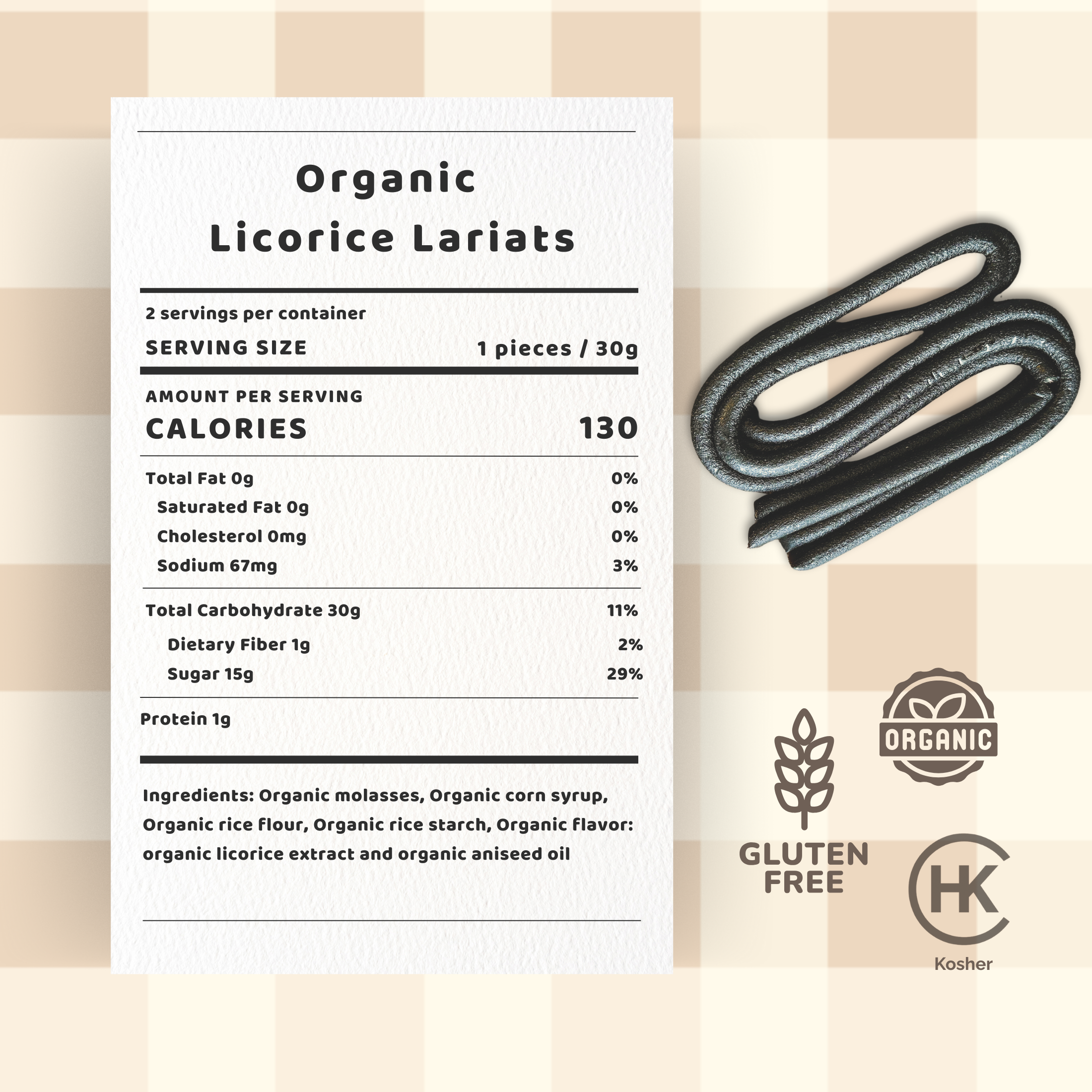 Organic Licorice Lariats