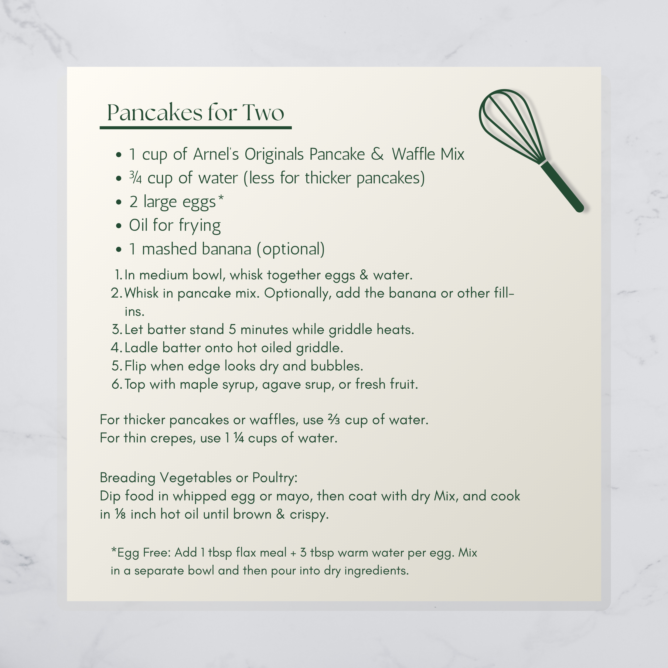 Organic Gluten Free Pancake Waffle Mix