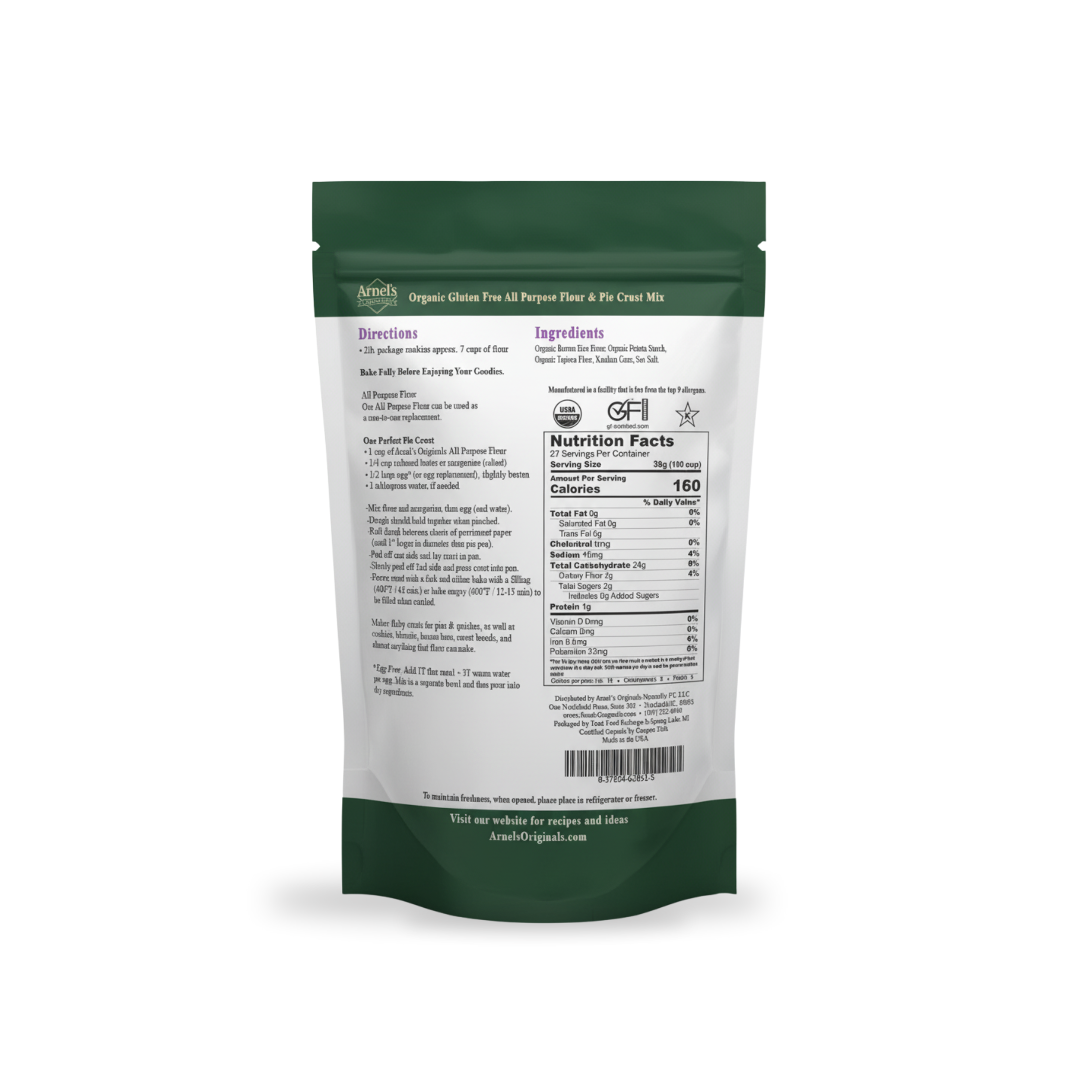 Organic Gluten Free All Purpose Flour & Pie Crust Mix