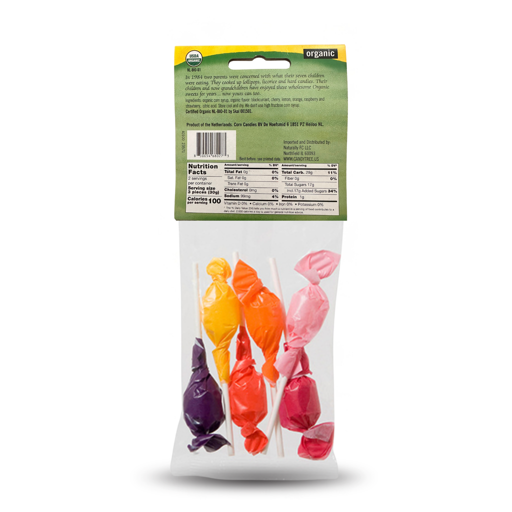 Organic Fruit Mix Lollipops