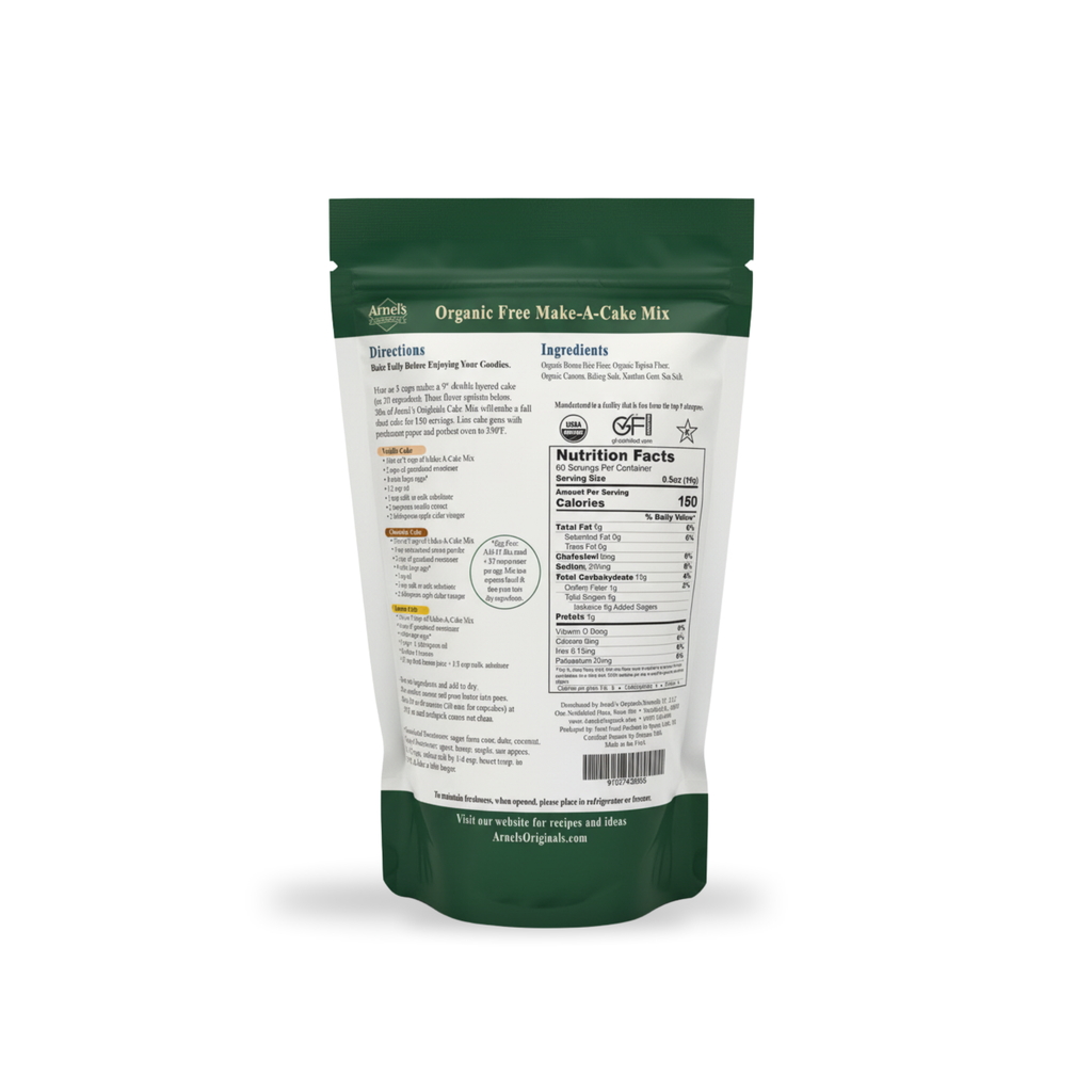 Organic Gluten Free Make-A-Cake Flour