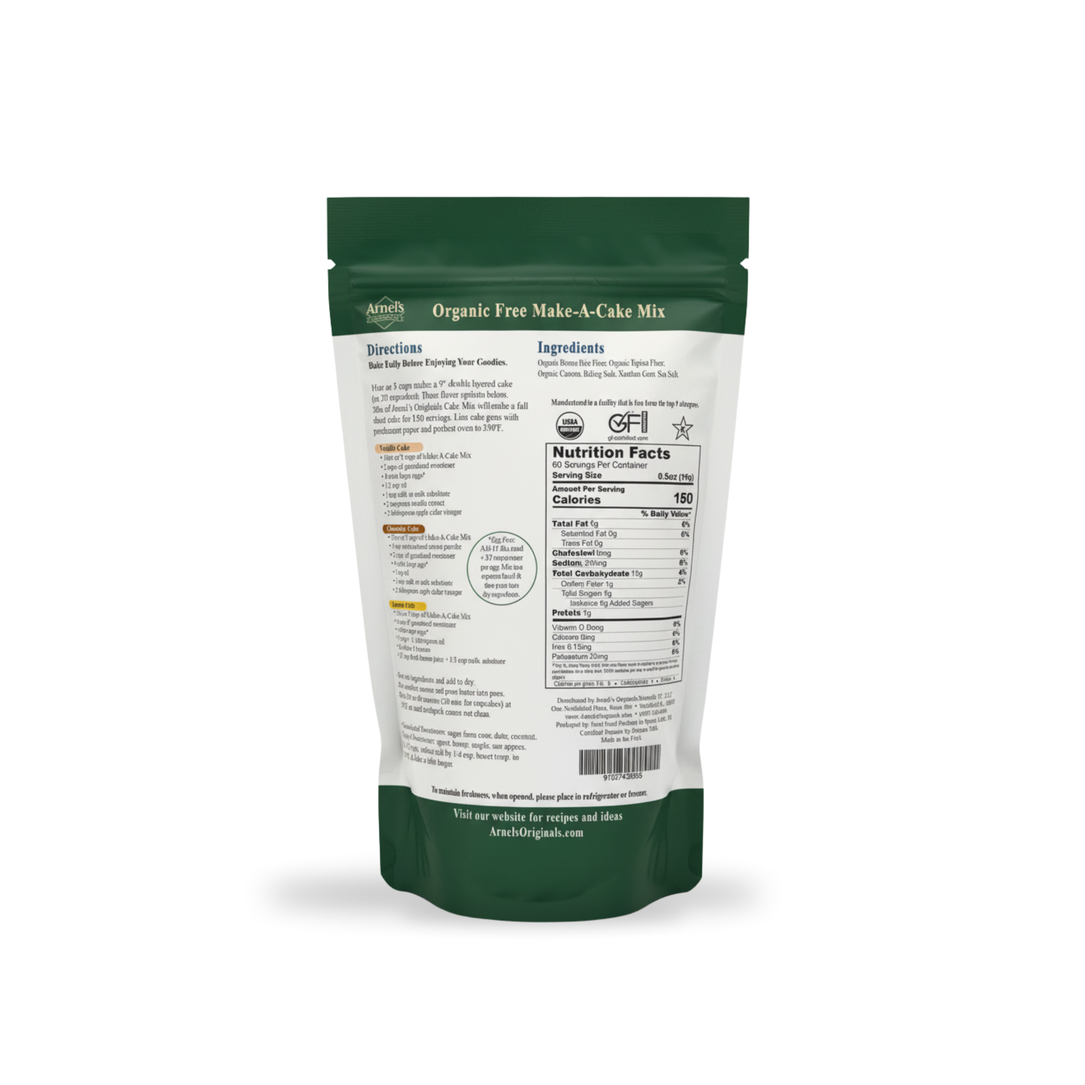 Organic Gluten Free Make-A-Cake Flour