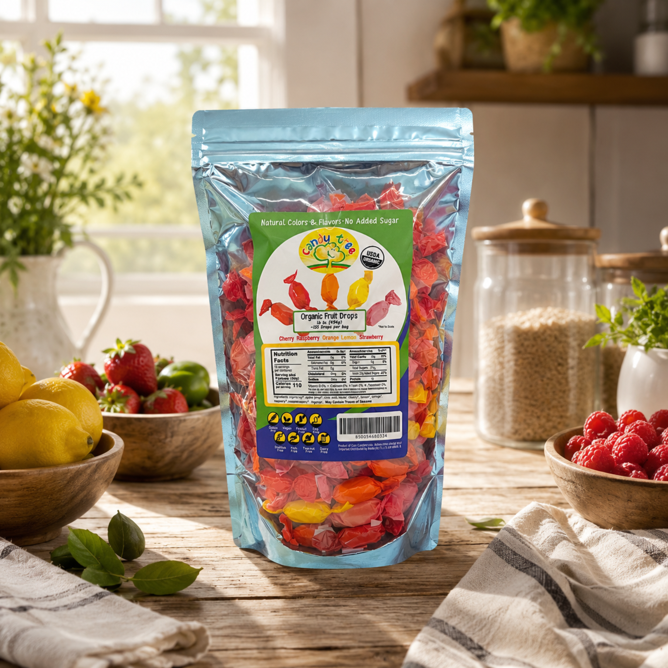 Organic Fruit Mix Hard Candy/Drops